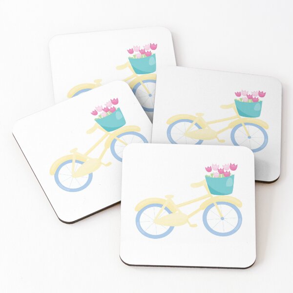 Item preview, Bicycle with Flowers designed and sold by MisterGooseShop.