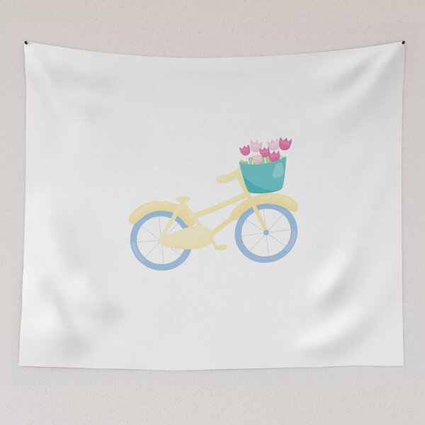 Item preview, Bicycle with Flowers designed and sold by MisterGooseShop.
