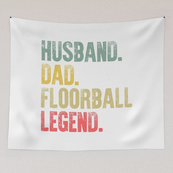 Item preview, Funny Men Vintage T Shirt Husband Dad Floorball Legend Retro designed and sold by Bendthetrend.