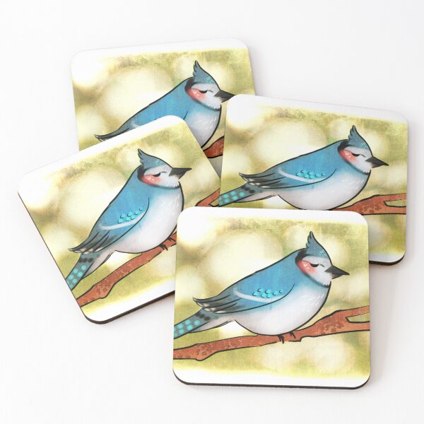 Item preview, Tired Blue Jay designed and sold by Natalie Viola .