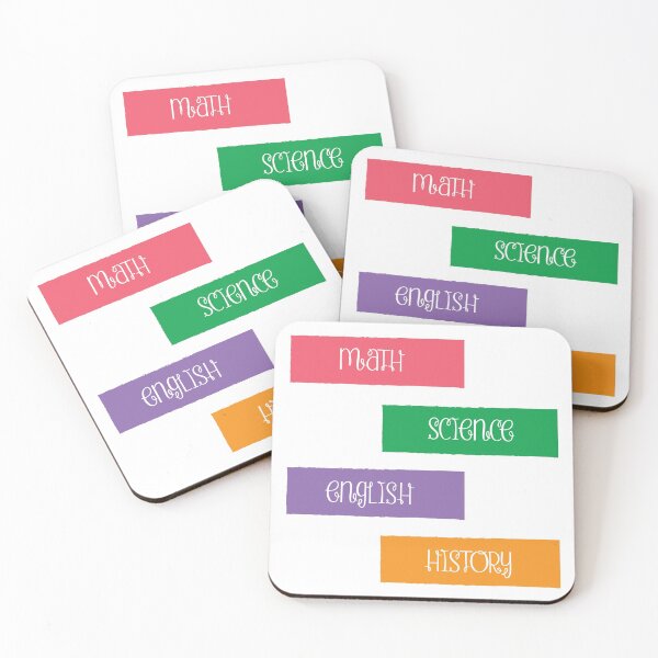Item preview, School Subject Sticker Pack: 1 (Script) designed and sold by CM-PD.