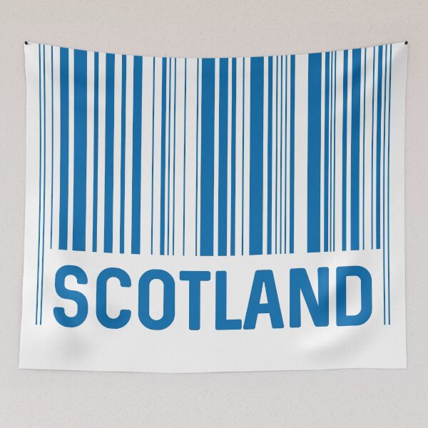 Item preview, Scotland Bar Code Design (Scottish Saltire Blue) designed and sold by MacPean.