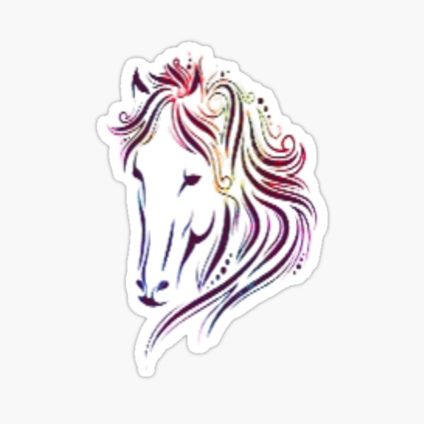 Colorfully horse Sticker