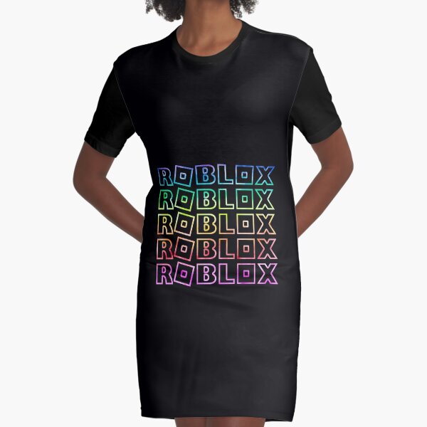 Roblox Silver Block Graphic T Shirt Dress By T Shirt Designs Redbubble - rainbow dress roblox