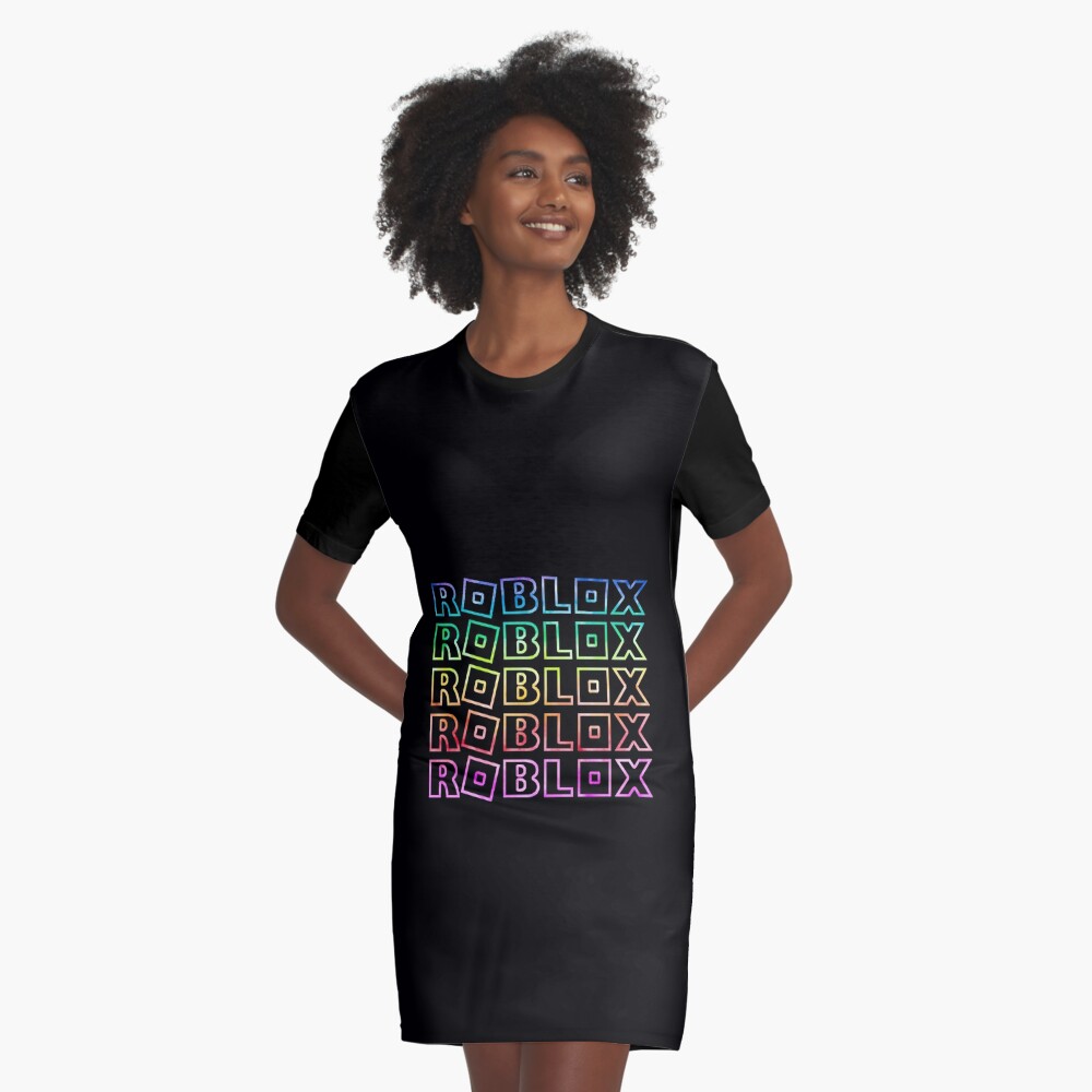 Roblox Rainbow Tie Dye Unicorn Graphic T Shirt Dress By T Shirt Designs Redbubble - rainbow tie roblox
