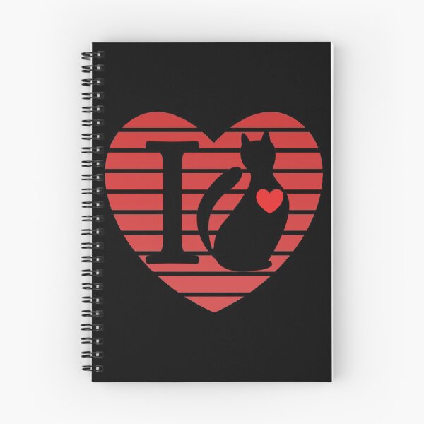 Aperçu de l'œuvre J'aime mon chat Design rouge créée et vendue par BeaQueen.