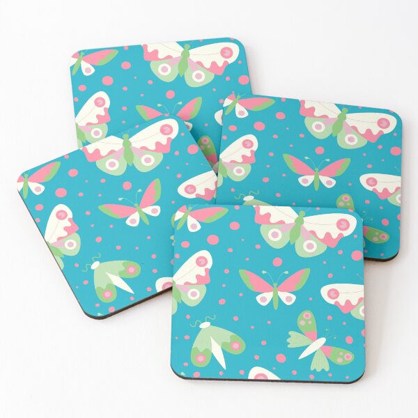 Item preview, Butterflies - blue background designed and sold by PAVOCreative.