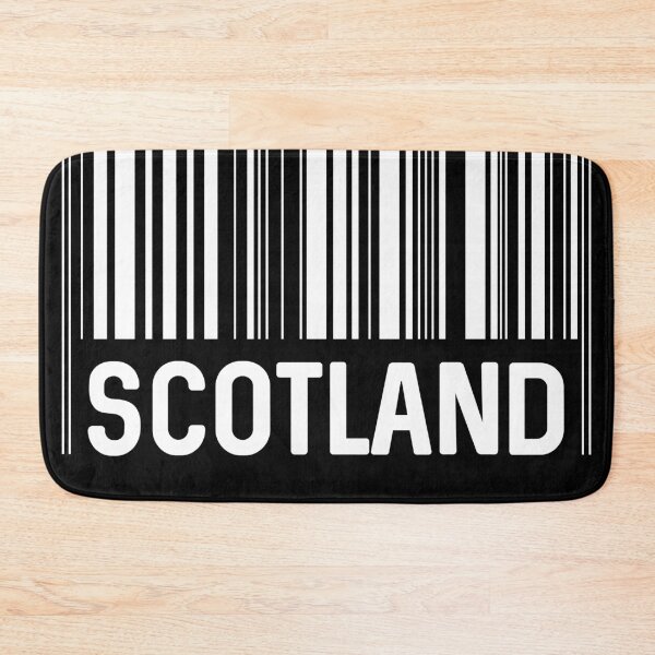 Item preview, Scotland Bar Code Design (White) designed and sold by MacPean.