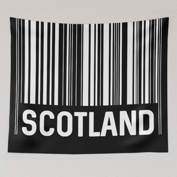 Item preview, Scotland Bar Code Design (White) designed and sold by MacPean.