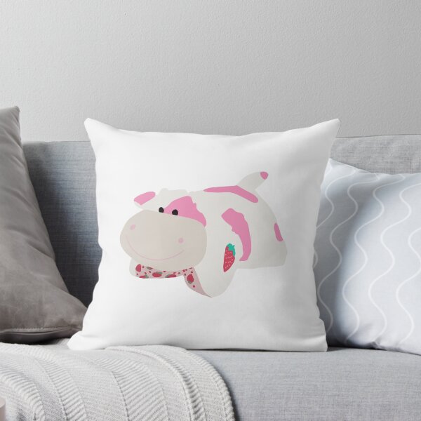 Item preview, Strawberry cow pillow pet designed and sold by adrimakesart.