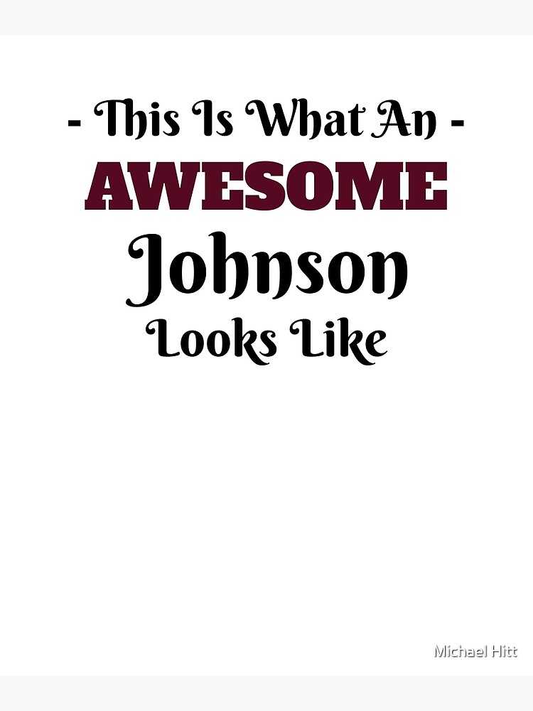 your-last-name-johnson-are-you-awesome-poster-for-sale-by