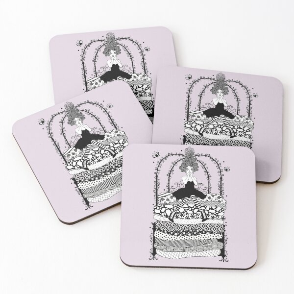 Item preview, The Princess and the Pea black lines designed and sold by PattiHopkins.