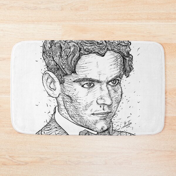 Item preview, FEDERICO GARCIA LORCA ink portrait.1 designed and sold by lautir.