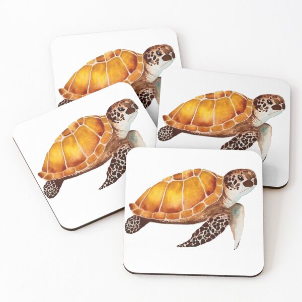 Item preview, Hawksbill Watercolor Turtle designed and sold by BrilliantPaints.