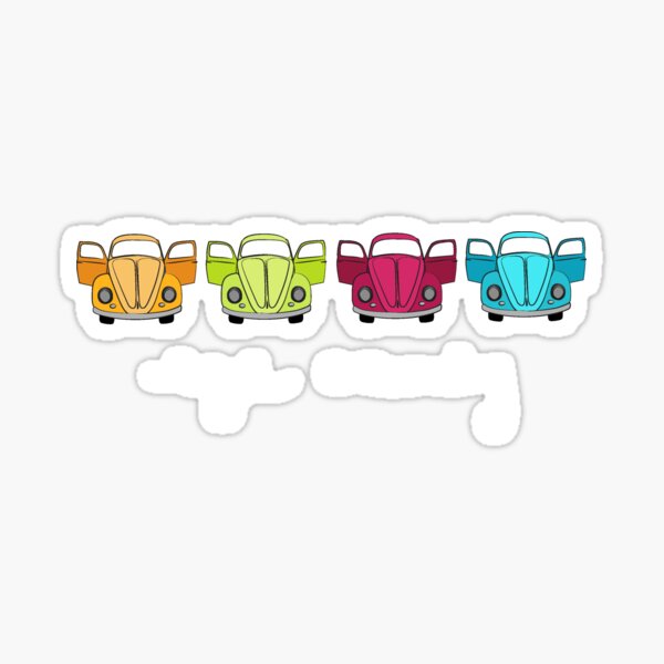 Vw Bug Stickers Redbubble 