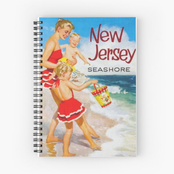 Item preview, New Jersey Seashore Retro Vintage Travel Poster designed and sold by vintagevivian.