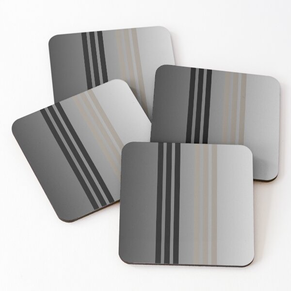 Item preview, Elegant black and taupe stripes on a chic gradient background  designed and sold by PetaJaneHome.
