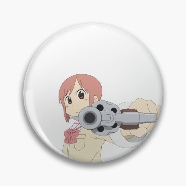 Anime Girl With The Gun Sniper Girl Pin For Sale By Dabdeer Redbubble