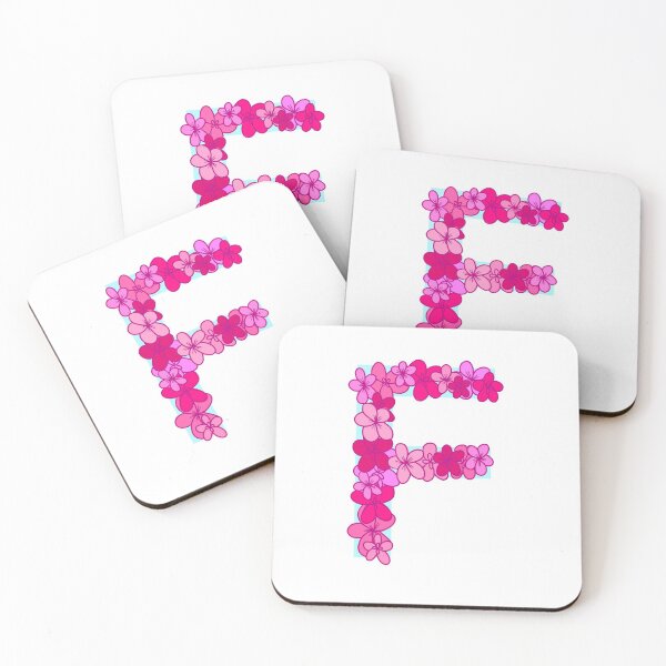 Item preview, Pink Floral Letter F designed and sold by collagexemma.