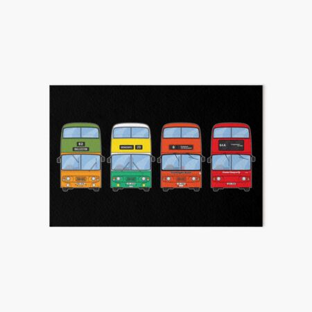 Item preview, Glasgow's Leyland Atlantean Buses Illustration designed and sold by BFXIII.