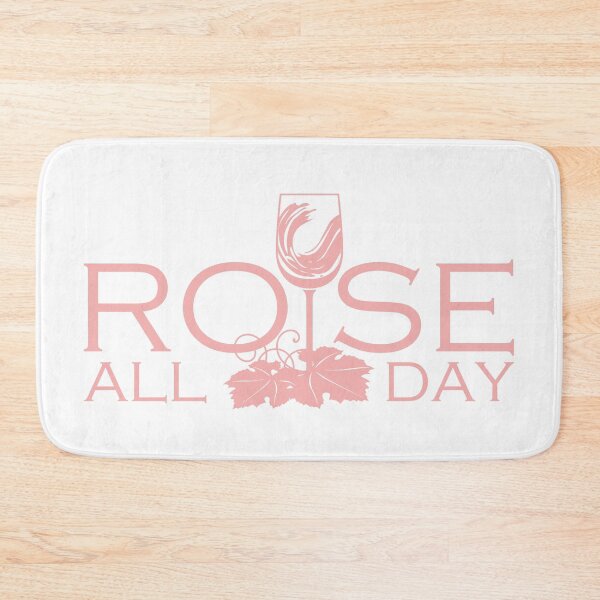 Item preview, rose all day pink hand lettering typography designed and sold by Fashionmonger.