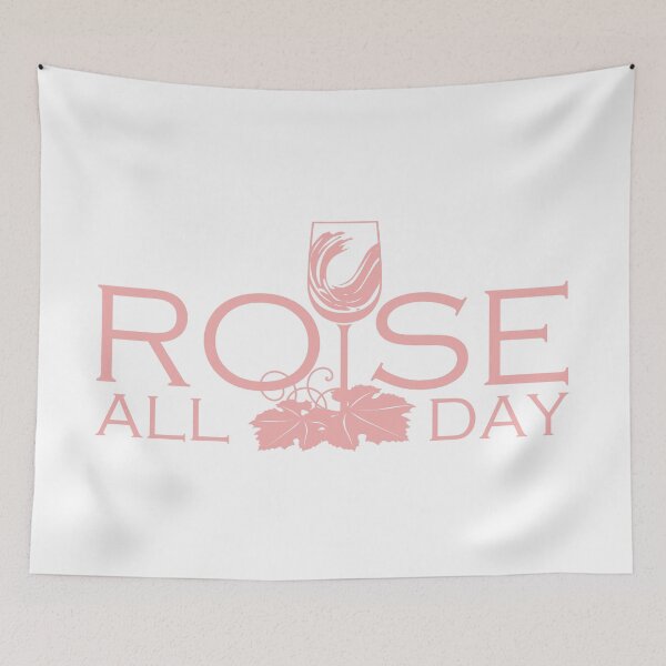 Item preview, rose all day pink hand lettering typography designed and sold by Fashionmonger.