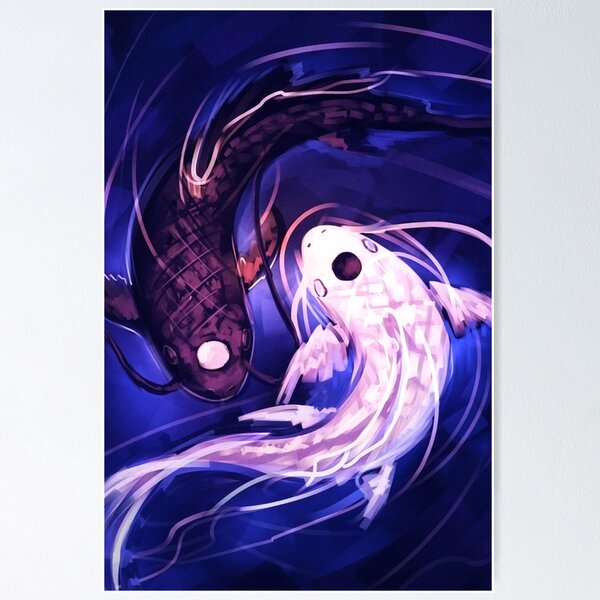 Item preview, Yin Yang Yue Koi designed and sold by TravisRoe.
