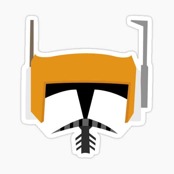 Vista previa del artículo con la obra «Commander Cody Helmet Art», diseñado y vendido por JWGraphics.