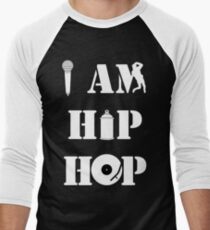 I Am Hip Hop Men's Baseball ¾ T-Shirt