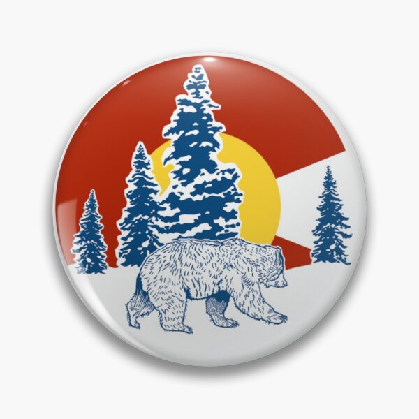 Item preview, Colorado Flag Symbol Trees Bear  designed and sold by FazCreations.