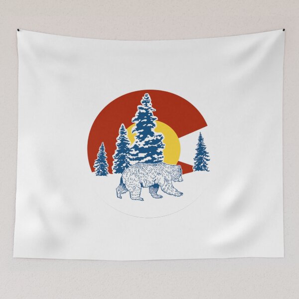 Item preview, Colorado Flag Symbol Trees Bear  designed and sold by FazCreations.