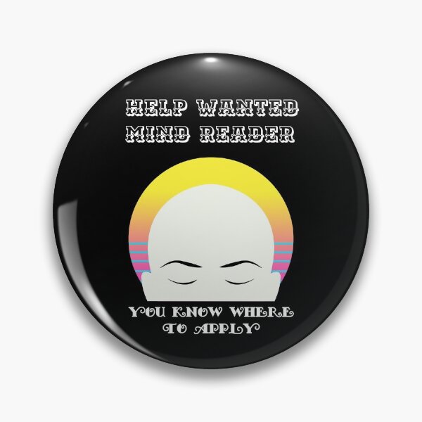 Item preview, Wanted Mind Reader, You Know where to Apply, Telepath 80s wave designed and sold by enigma3a.