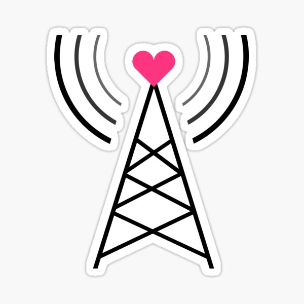Broadcast Love Sticker