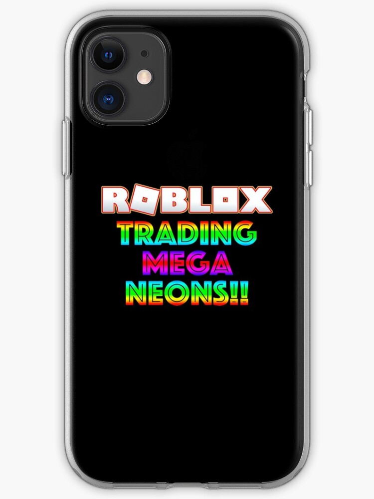 Roblox Trading Mega Neons Adopt Me Red Iphone Case Cover By T Shirt Designs Redbubble - roblox phone number from uk