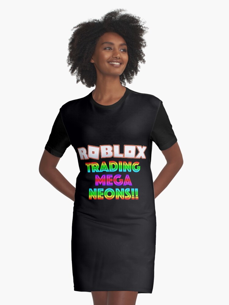Roblox Trading Mega Neons Adopt Me Red Graphic T Shirt Dress By T Shirt Designs Redbubble - red shirt w black hair text get a life roblox