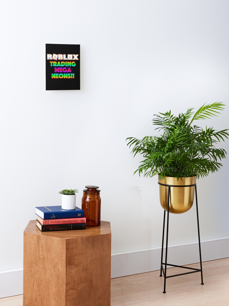 Roblox Trading Mega Neons Adopt Me Red Mounted Print By T Shirt Designs Redbubble - roblox trade mega neons adopt me postcard by t shirt designs redbubble