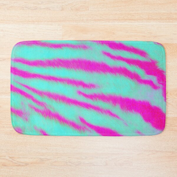 Item preview, Tiger Print Pink and Turquoise  designed and sold by Sabbaht.