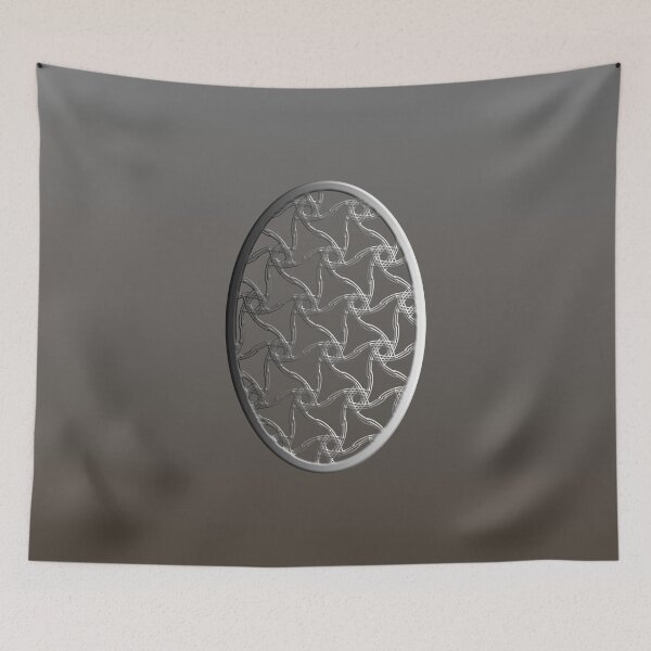 Item preview, Cool Gray to Silver 3D effect gradient design caught in a frame on a cool gray bac designed and sold by PetaJaneHome.