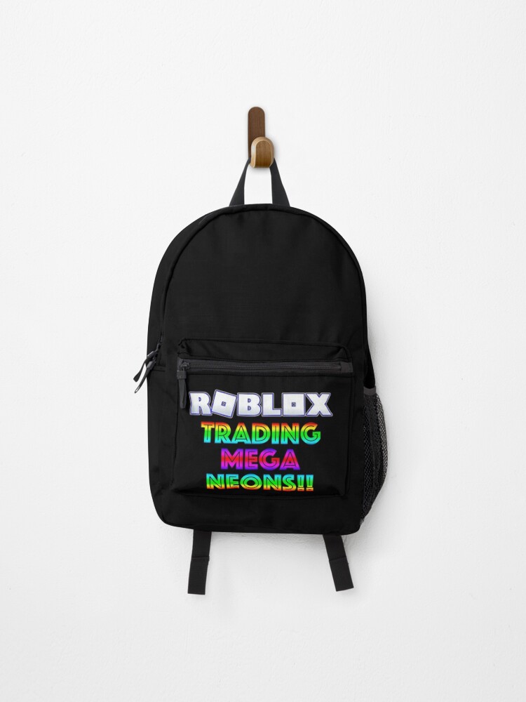 Roblox Trading Mega Neons Adopt Blue Backpack By T Shirt Designs Redbubble - blue robux backpack