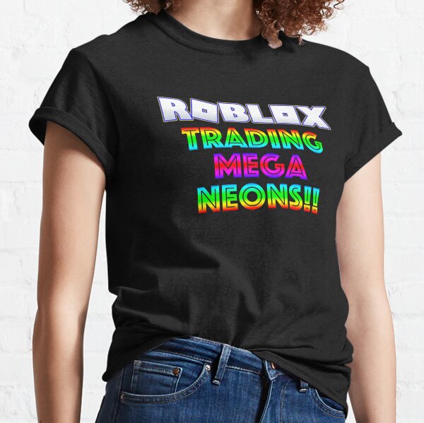 Roblox Adopt Me Trading Mega Neons T Shirt By T Shirt Designs Redbubble - roblox trade mega neons adopt me postcard by t shirt designs redbubble