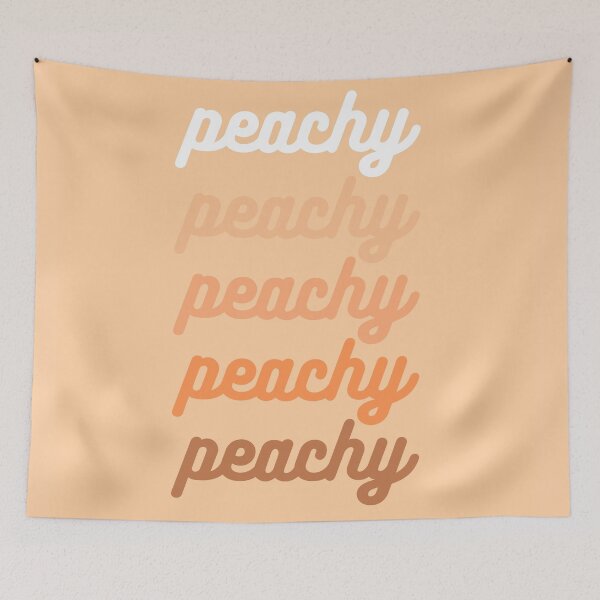 Item preview, "Peachy" Aesthetic Word Quote Design designed and sold by ravenmandyshop.