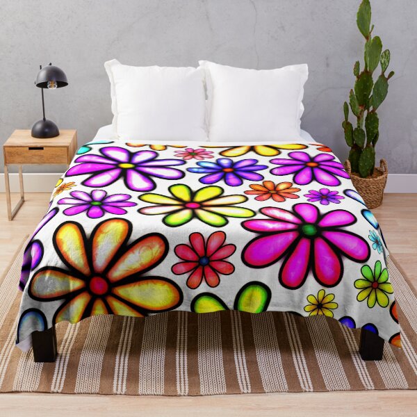 Item preview, Colorful doodle flowers  designed and sold by adamtepl.