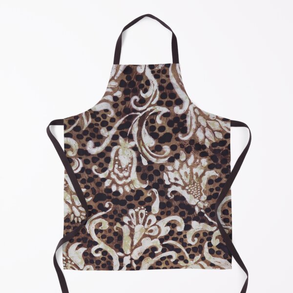 Item preview, Leopard Wth Scroll Batik designed and sold by Leslie Rogers Todder.