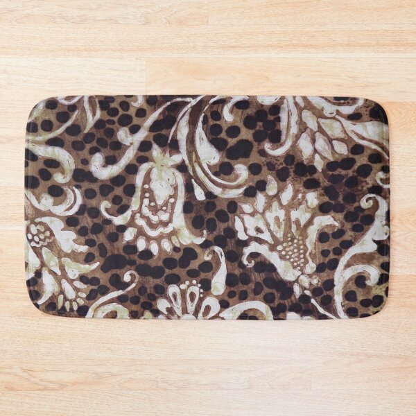 Item preview, Leopard Wth Scroll Batik designed and sold by Leslie Rogers Todder.