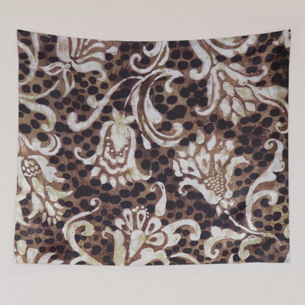 Item preview, Leopard Wth Scroll Batik designed and sold by Leslie Rogers Todder.