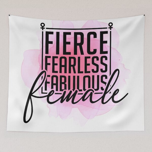 Item preview, Fierce, Fearless, Fabulous Female | Strong Woman | Feminist designed and sold by SLAG-Creative.