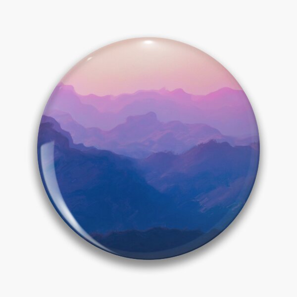 Item preview, Mountain View During Pink And Purple Sunset designed and sold by nincee.
