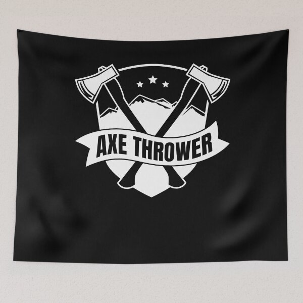Item preview, Ax throwing woodcutter ax throwing mountain designed and sold by RJ-Art.