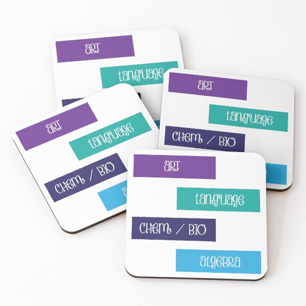 Item preview, School Subject Sticker Pack: 4 (Script) designed and sold by CM-PD.