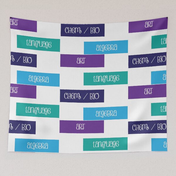 Item preview, School Subject Sticker Pack: 4 (Script) designed and sold by CM-PD.